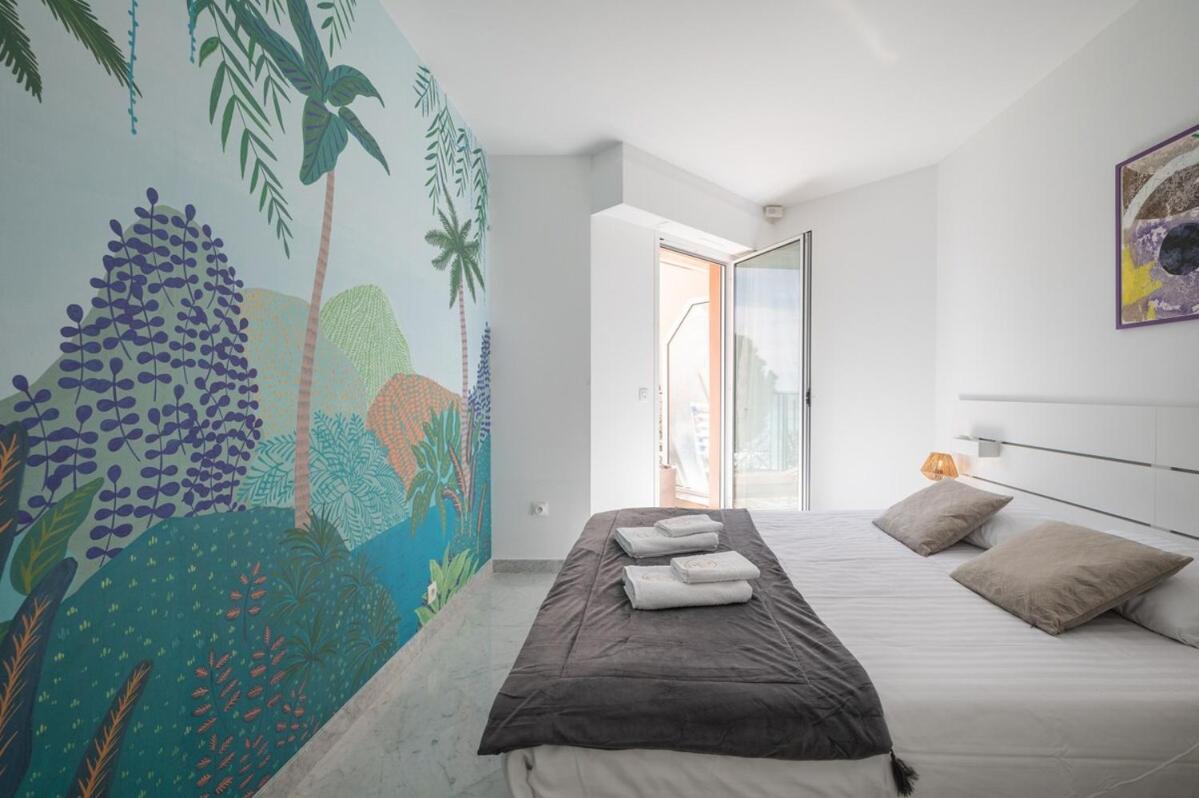 Le Coq Bleu D'Azur - Piscine - Parking! Apartment ม็องตง ภายนอก รูปภาพ